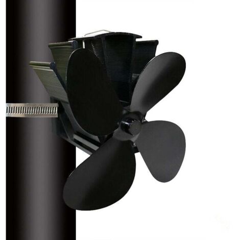Accessoire de cheminée et poêle,Ventilateur Poele,6 Pales,Ventilateur de Poêle à Fonctionnement Silencieux,Ventilateur de Cheminée Pour Bois/Brûleur à Bois/Cheminée Surélevé Accessoire de cheminée et