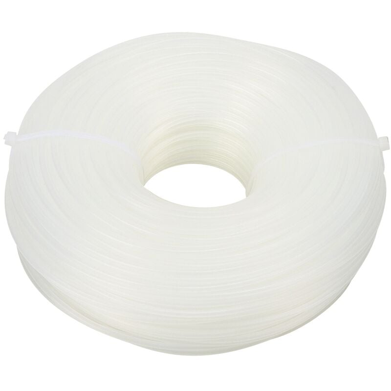 Sjlerst - Accessoire de corde de tonte en nylon blanc de forme ronde pour tondeuse à gazon 2,65mm x 70m
