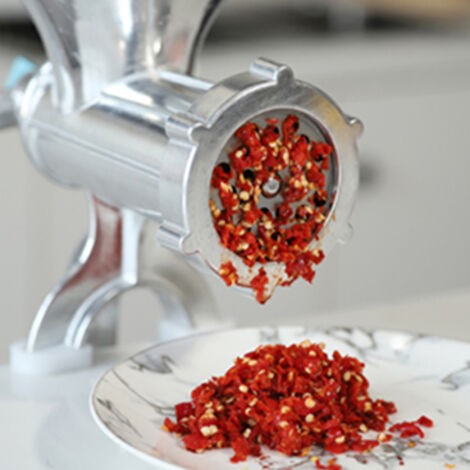 Accessoire de Cuisine - Disque de Hachoir à Viande avec Trou - Kit de Remplacement - Diamètre 53mm - Argent - 1 Pièce