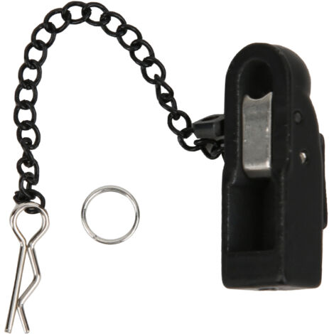 Accessoire de fixation en métal noir pour remorque de voiture RC 1/10 TRX4/90046/90047 - Pièce de connexion robuste