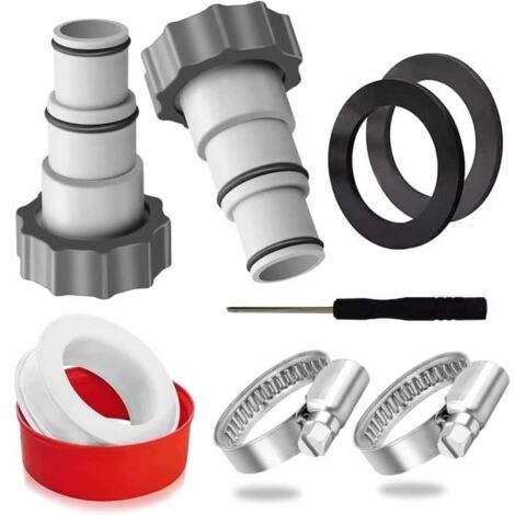 Accessoire de jardin - BUSE - Tête d'arrosage - Tuyau blanc - Compatible piscines et pompes