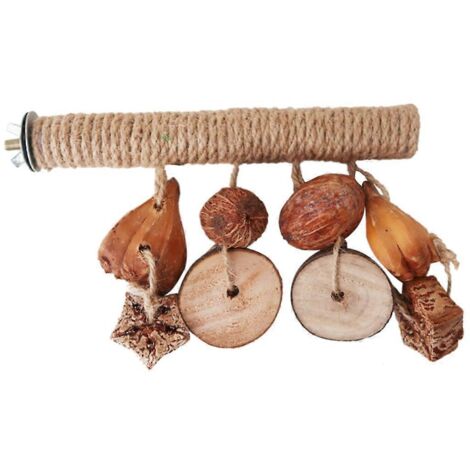 Accessoire de jeu en forme de patte d'oiseau, branche à grimper et à poser pour perruches ondulées