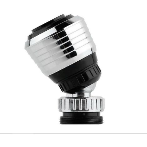 Accessoire de lavabo efficace, douchette à double jet avec aérateur pivotant, rotation à 360° pour une couverture optimale de l'évier, revêtement anti-éclaboussures pour un style élégant