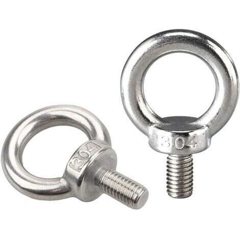 Accessoire de levage,Boulons à anneau de levage Quincaillerie de construction en acier inoxydable Boulons de contrepoids marins M5  10-10PCS