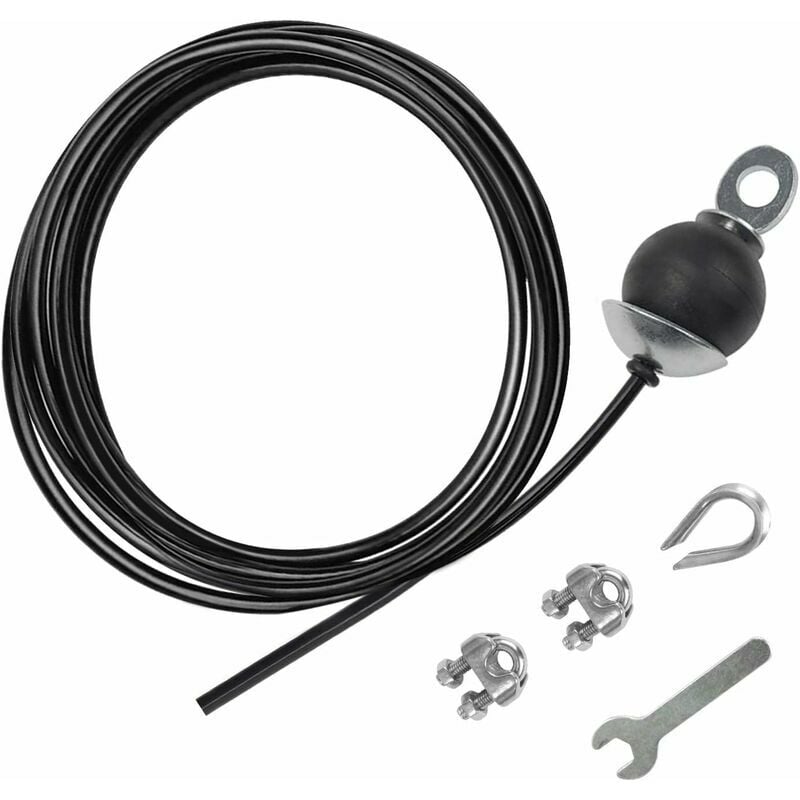 Accessoire de levage,Câble de Gymnastique, Corde Fil d'acier de Remise en Forme Home Gym Poulie Câble Machine Musculation Cable