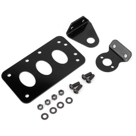Accessoire de Modification de support de feu arrière latéral de support de plaque d'immatriculation arrière de moto de fer