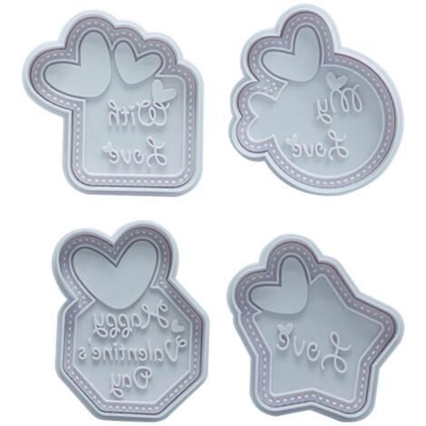 Accessoire de Pâtisserie en Plastique pour Gâteaux et Pâtisseries - Idée Cadeau Saint-Valentin