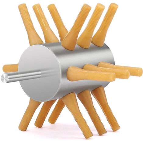 Accessoire de perçage pour plumeuse à poulets en acier inoxydable à 18 doigts --