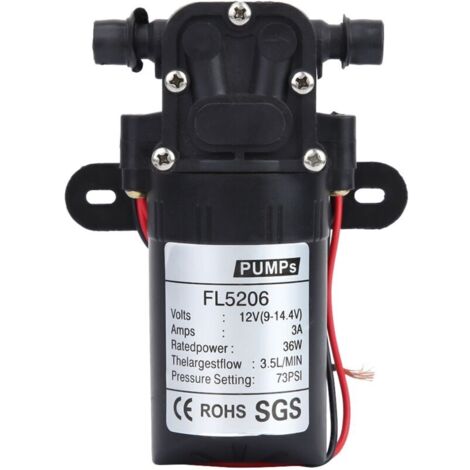 Accessoire de pompe à eau à diaphragme électrique agricole à double tube droit 36W DC12V
