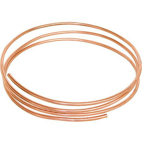 Accessoire de raccord pour compteur fioul tube Cu souple en anneau 6 mm vendu au metre