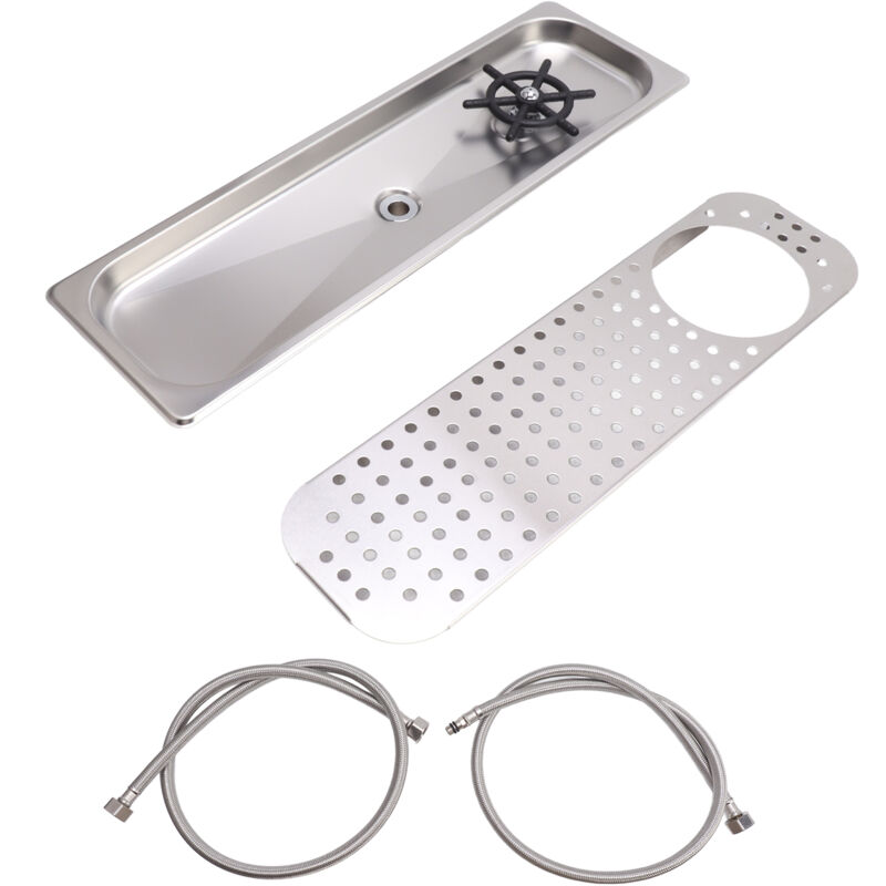 Accessoire de rangement pour cuisine 304 barre de lavage de tasse en acier inoxydable barre de thé au lait café intégré réservoir de filtre de