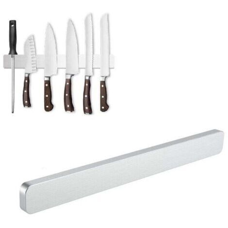 Accessoire de rangement pour cuisine，Porte Couteaux Aimanté Mural Porte Couteau en Acier Inoxydable Magnetique 40CM Barre à Couteaux aimantée Aimant Couteau Mural Pour Les Couteaux, Les Ustensiles et