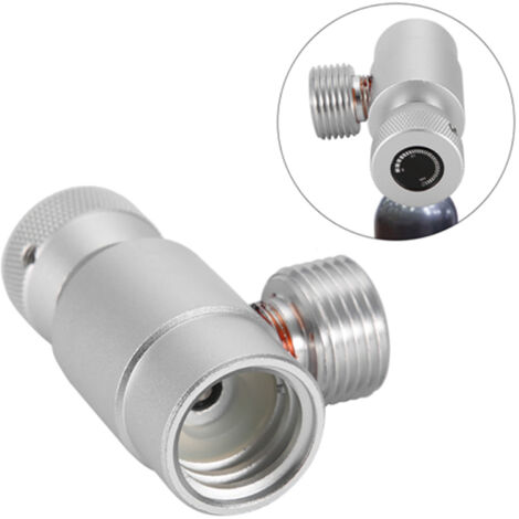 Accessoire de Remplissage de Cylindre CO2 avec Connecteur - Kit pour Sodastream (Argent sans Manomètre)