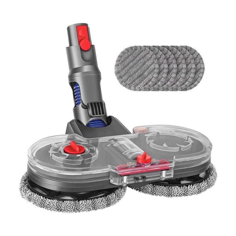 Forehill - Accessoire de Vadrouille éLectrique pour Aspirateur Dyson V12 Detect Slim avec 6 Tampons de Vadrouille et RéServoir D'Eau Amovibl