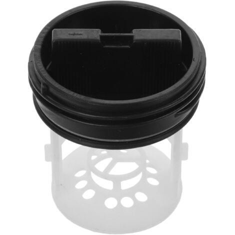 Accessoire de Vidange pour Machine à Laver, Bouchon de Pompe Joint Étanche en Plastique, Filtre Intégré, Adapté pour Entretien Régulier des Lave-Linge à Tambour