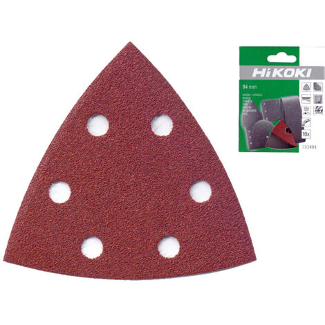 Accessoire ponceuse Hitachi 753404 10 feuilles 100 grains
