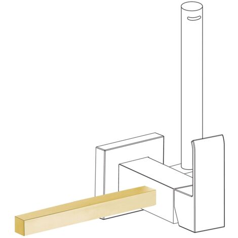 Accessoire porte-serviettes pour robinet avec douche Or Mat 24K - TRES 03412402OM