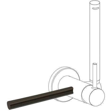 Accessoire porte-serviettes pour robinet avec douche pour WC Support Noir bronze - TRES 03412401KMB