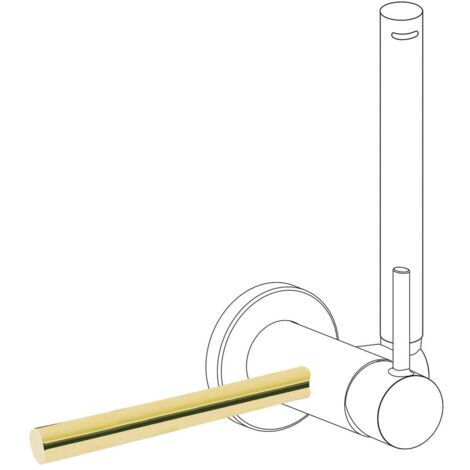 Accessoire porte-serviettes pour robinet avec douche pour WC Support Or 24K - TRES 03412401OR
