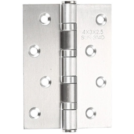 Accessoire pour abri de jardin Charnière Charnière pliante en acier inoxydable 2 pièces (argent)