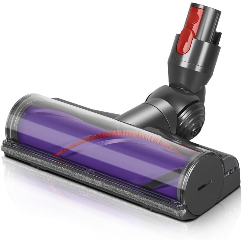 Accessoire pour aspirateur Brosse Électrique Compatible pour Dyson V7 V8 V10 V11 V15 Entraînement Direct Brosse Turbo avec pour Sols Durs et Parquets