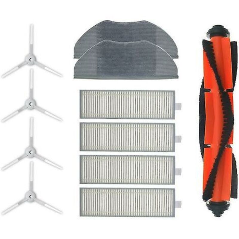Mowze - Accessoire pour Xiaomi Mijia G1 Robot aspirateur - 1 Brosse Principale, 4 filtres, 4 brosses latérales, 2 Chiffons de serpillière