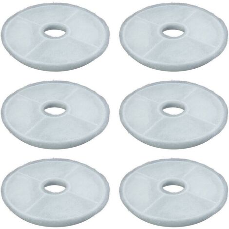 Accessoire pour aspirateur Filtres compatibles avec les fontaines Catit Design Senses et les fontaines à fleurs Catit, paquet de 6