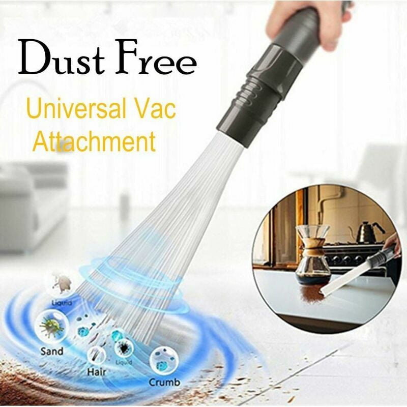 Accessoire pour aspirateur Embout d'Aspirateur Universel, Brosse à Poussière avec 30 Tubes d'Aspiration Flexibles,Compatible avec 32/35mm De Tuyau