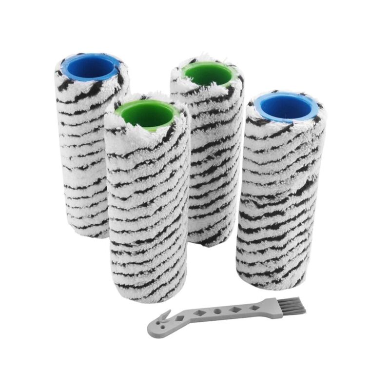 Accessoire pour aspirateur,Lot de 4 Brosses à Rouleaux pour FC7 FC7 Premium FC5 FC5 Premium FC3 PièCes de Nettoyeur de Sol