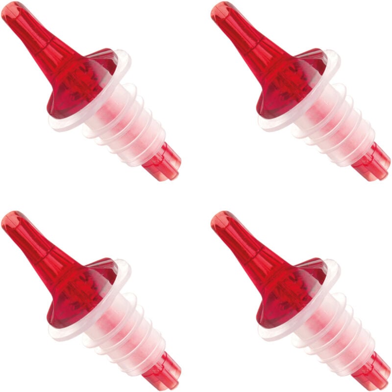 Hendi - Distributeur de robinet de bouteille - rouge set de 4 pcs.
