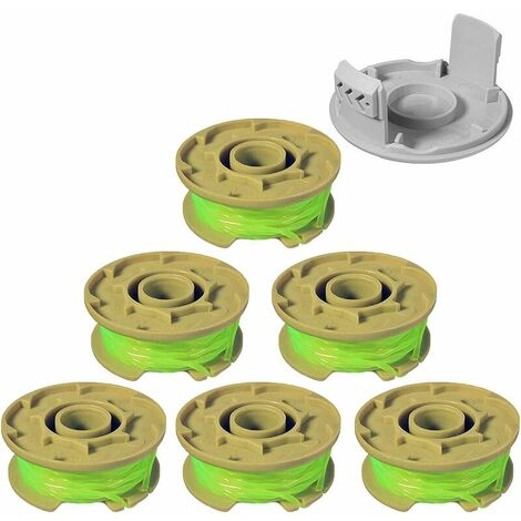Accessoire pour coupe-bordure　Ligne de bobine de rechange pour coupe-bordures compatible pour Ryobi One Plus + AC80RL3,11ft Bobines de rechange à alimentation automatique pour Weed Eater de 0,08 pouce