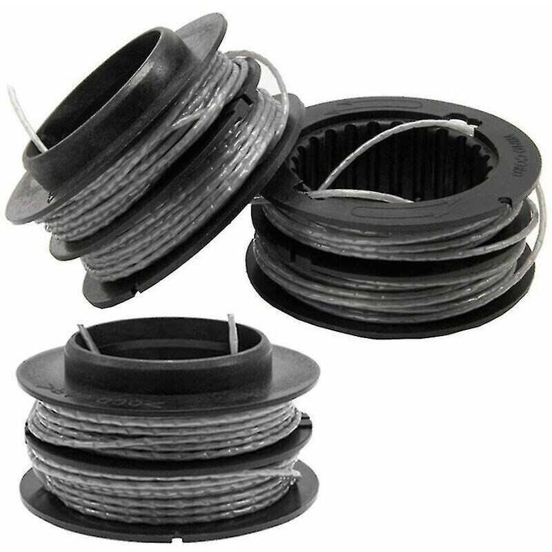 Accessoire pour débroussailleuse Lot de 3 bobines de coupe-bordures à montage frontal de 0,080 pouce 80 V compatibles avec Greenworks