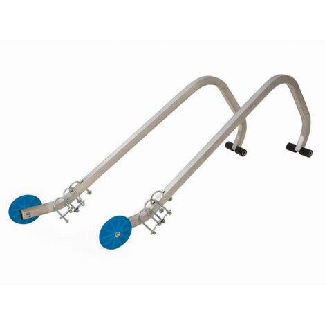 1 Support Pour Echelle Piscine Bois Rectangle Ubbink Réf 7514753 - Foto 14