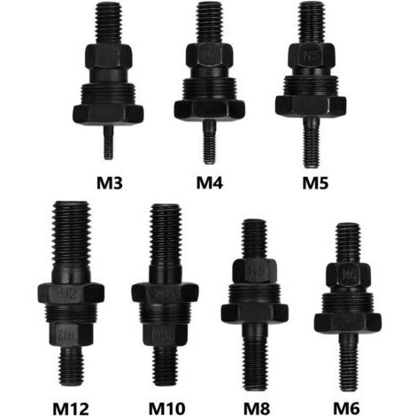 Accessoire pour machine à riveter, adaptateur pour mandrin fileté, têtes de rivetage de rechange pour tige de traction