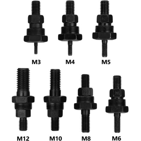 Accessoire pour machine à riveter, adaptateur pour mandrin fileté, têtes de rivetage de rechange pour tige de traction