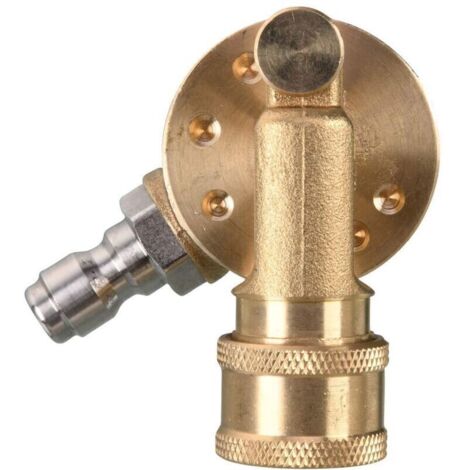 Accessoire pour nettoyeur haute pressi , Coupleur pivotant pour embouts de nettoyeur haute pression, accessoire de nettoyeur de gouttière, déconnexion rapide 6,35 mm, 240 degrés, 4500 psi