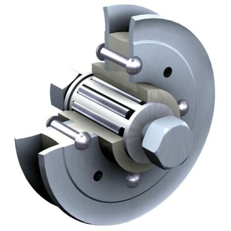 Accessoire pour portail  galet flasque acier 1002