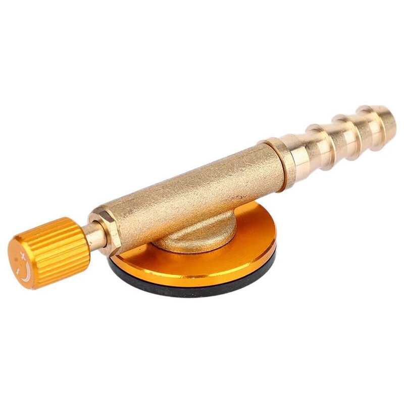 Tonchean - Accessoire pour réchaud à gaz,Vanne de tuyau de gaz de camping, adaptateur de charge de gaz en laiton pour four de sécurité, vanne