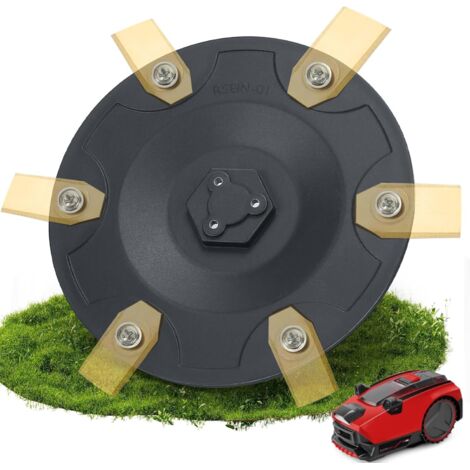 Accessoire pour Robot Tondeuse 6 Lames Compatible avec Einhell Freelexo Cam 500 Power X Désherbage -