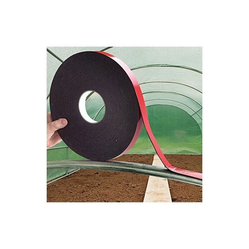 Choyclit - Accessoire pour serre,2 pièces de ruban en mousse résistant à la chaleur et conducteur de chaleur pour cerceaux de serre de jardin 20mm×20m