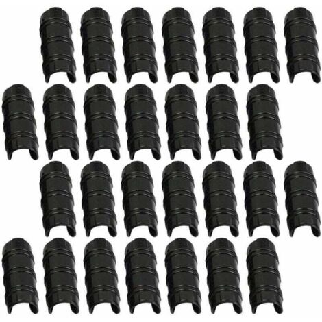 Accessoire pour serre,30pcs 32mm Serre Clips,Pinces à Tuyau pour la Fixation des Housses au Jardin Serres,des Films,des Plantes