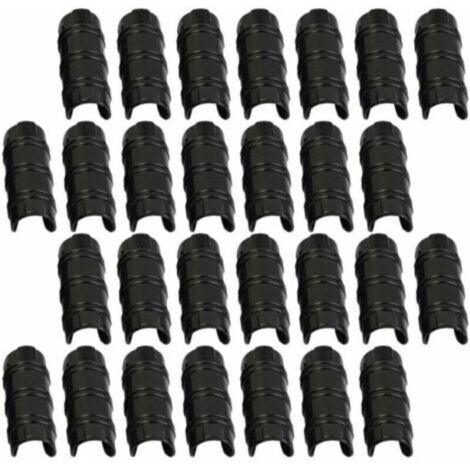 Accessoire pour serre,30pcs 32mm Serre Clips,Pinces à Tuyau pour la Fixation des Housses au Jardin Serres,des Films,des Plantes