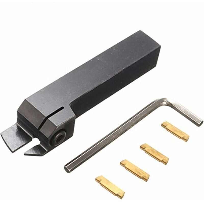 Lablanc - Accessoire pour tour à métaux,MGEHR1616-3 Outil de rainurage externe, outil de coupe de 3 mm, avec 4 inserts Mgmn300, noir (ensemble)