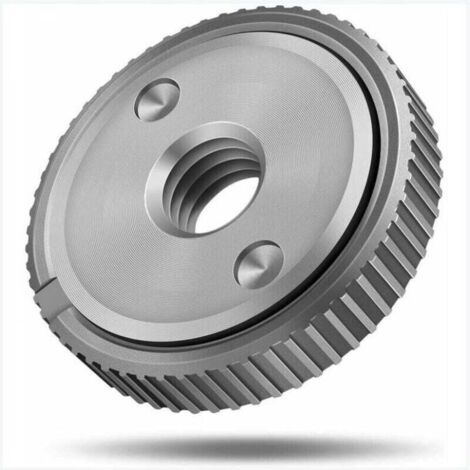 Accessoire pour une meuleuse，écrou de serrage rapide SDS Clic M14, pour toutes les meuleuses d'angle AEG, Black & Decker, Dewalt, Flex, Hitachi, Metabo, Makita etc. (1x écrou de serrage)