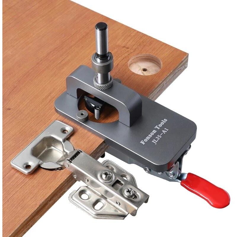 Aafgvc - Accessoire pour une perceuseLocalisateur de Guide de perçage de trous de haute qualité, avec fixation, gabarit d'ouverture de trous en