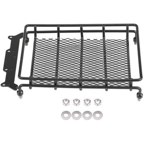 Accessoire pour Véhicule RC - Barre de Toit et Bac à Bagages en Acier pour Voiture 1/10 Crawler (Taille M)
