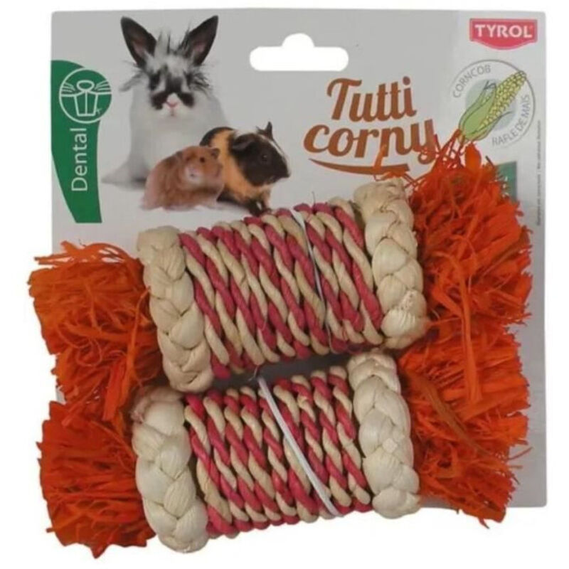 Accessoire rongeur - TYROL - Ballotins feuilles de mais x2 - 17 x 5,6 x 5,6 cm