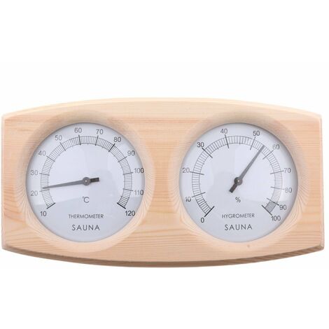 Accessoire sauna hygrothermograph sauna hygrothermograph en bois