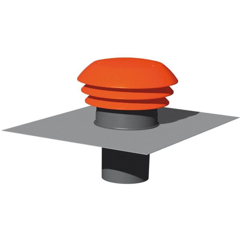Thermor - entrée/sortie d'air toiture rouge Ø125mm 296069