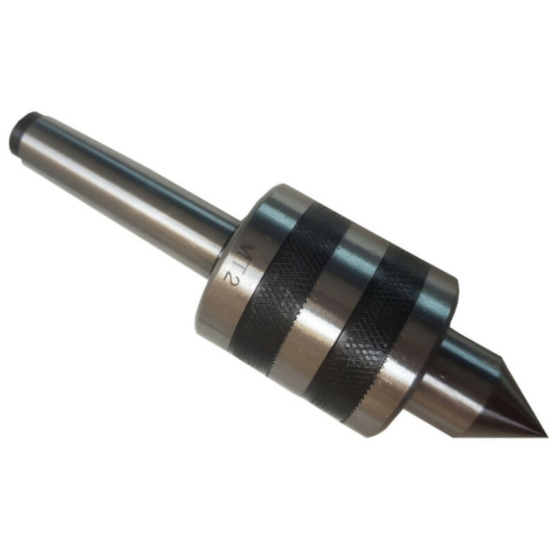 Diamwood - Contre Pointe Tournante en Acier Trempé Poli - Emmanchement CM2/MK2/MT2 - Pointe de Centrage Conique - 60° - Outil de Tournage pour